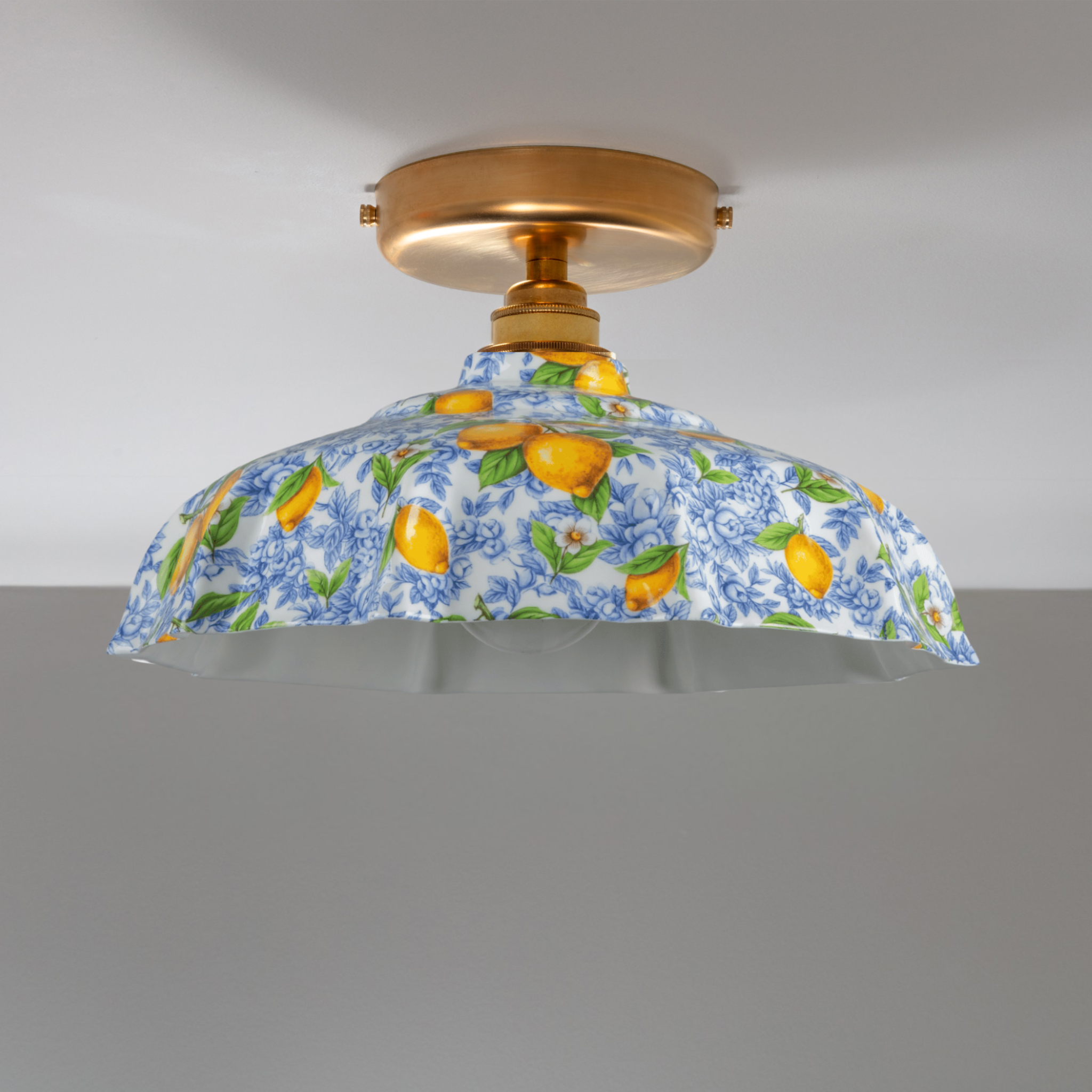 Campbell Citroens d'Azur Pattern Flush Mount Light