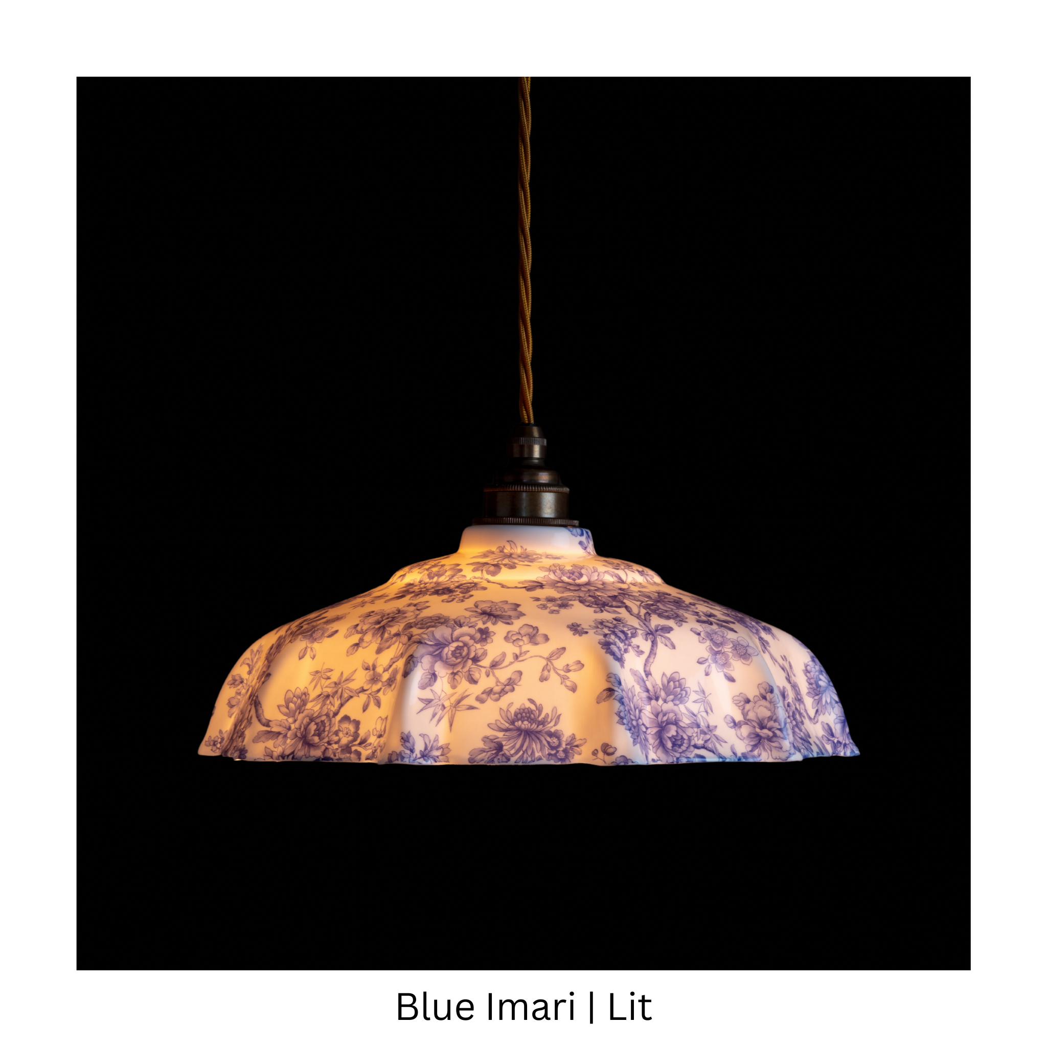 Campbell Blue Imari Pattern Pendant