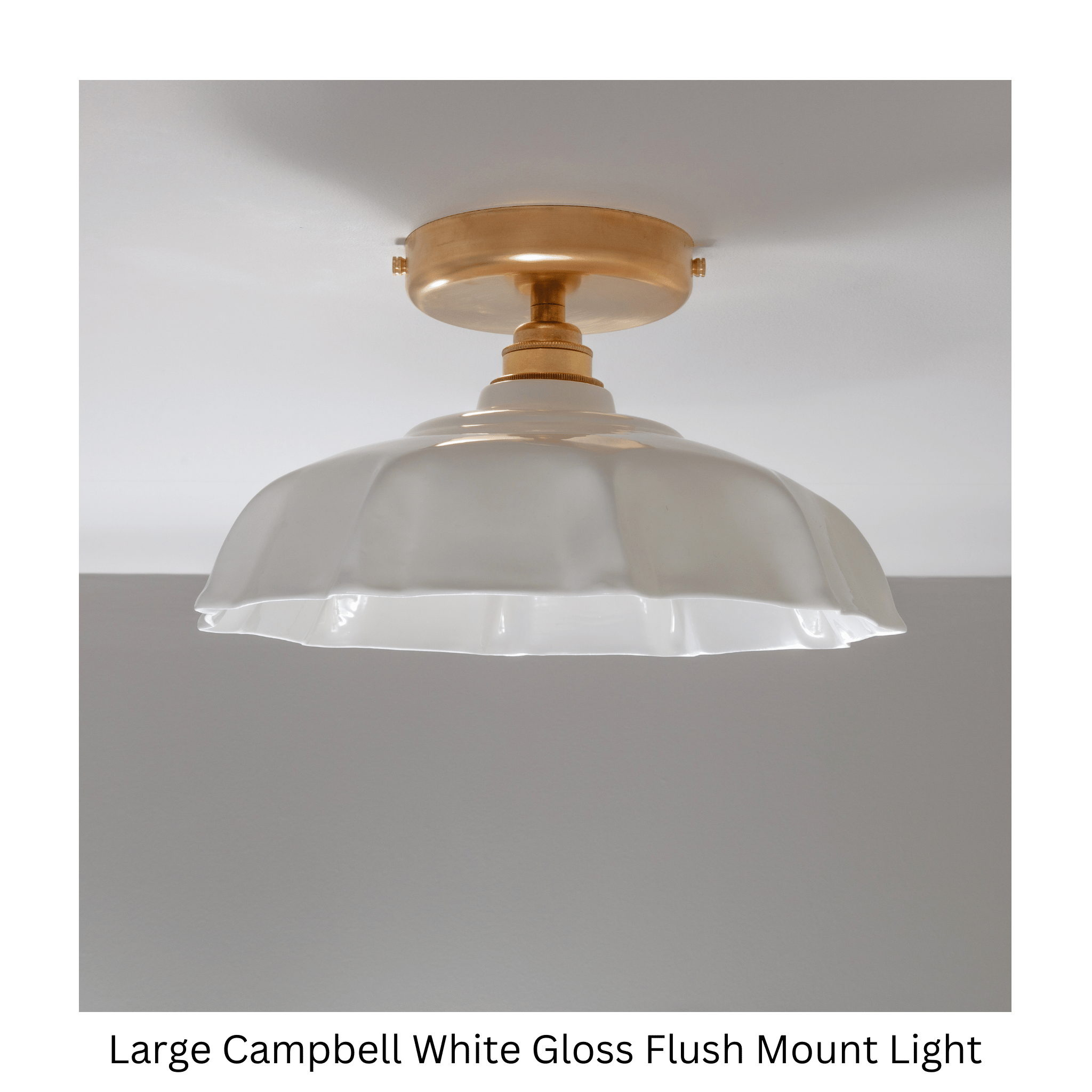 BATHROOM Campbell White Flush Mount Light