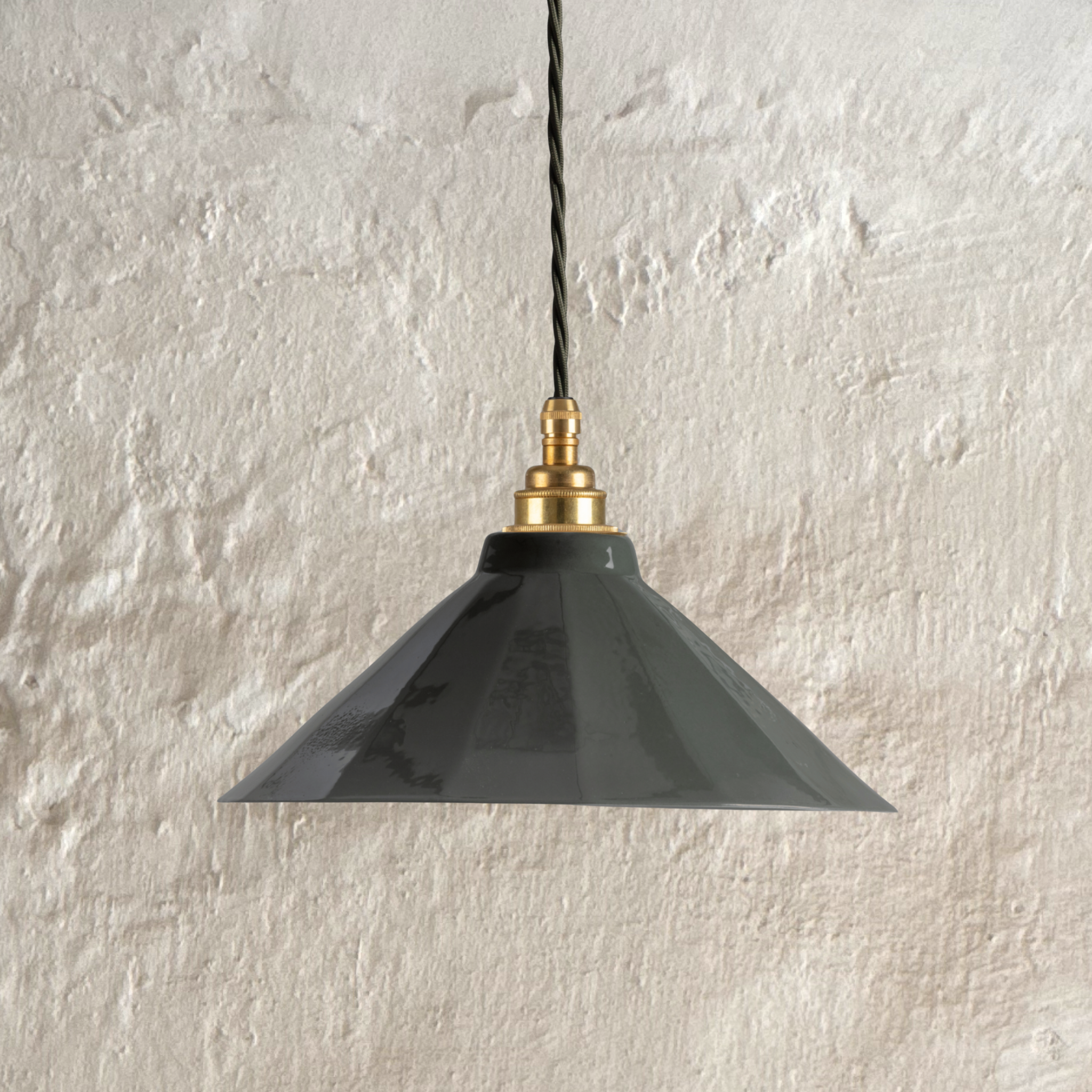 Adelaide Smoked Green Gloss Colour Pendant