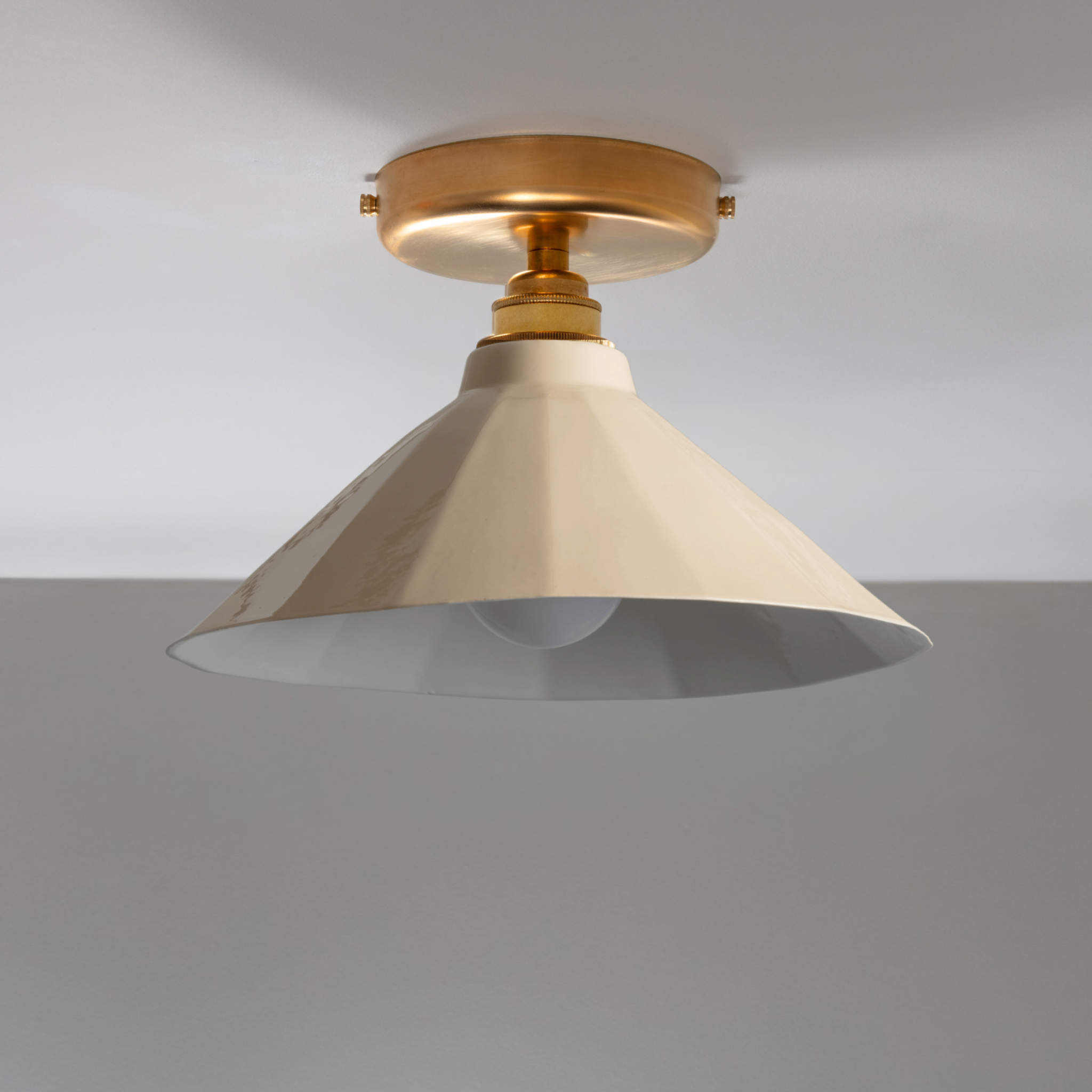 Adelaide Cream Gloss Colour Flush Mount Light