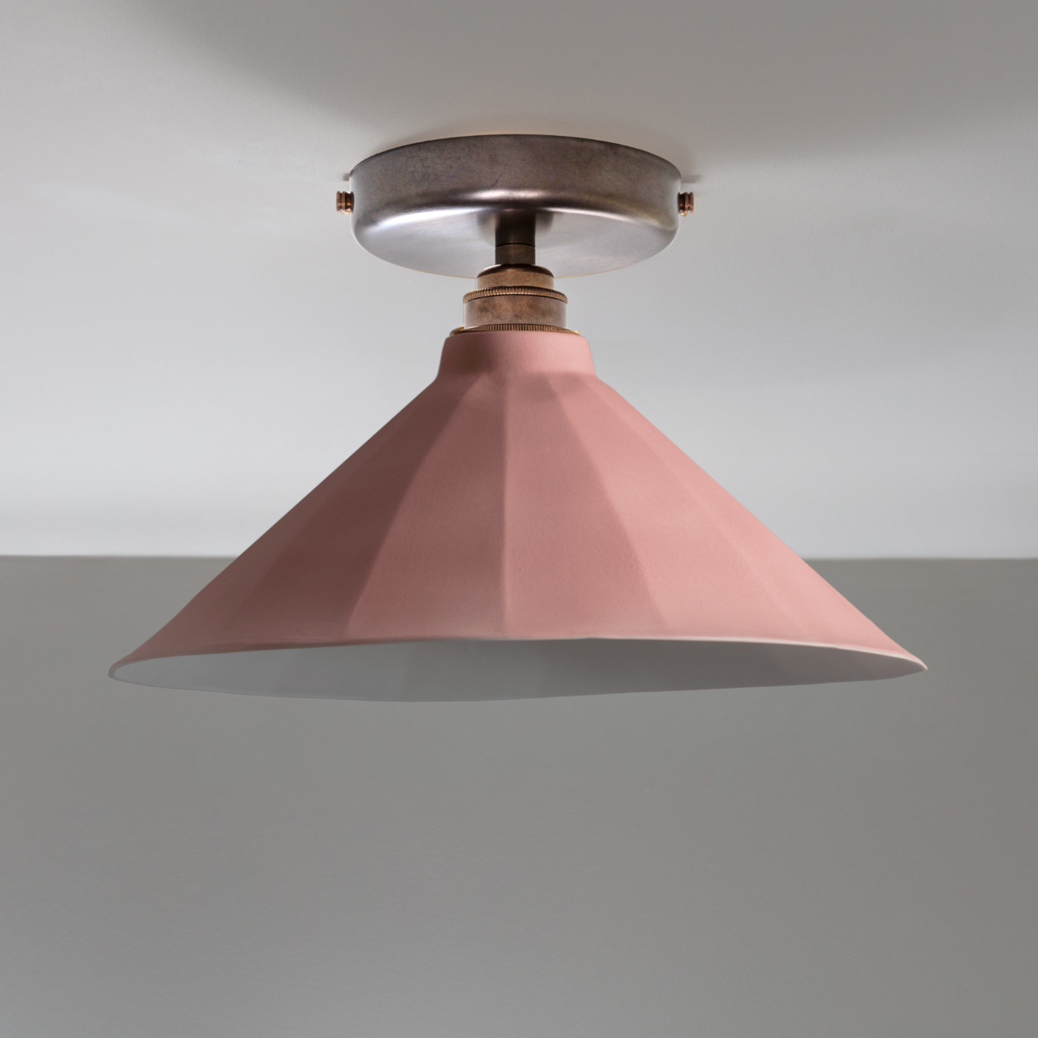 Adelaide Rose Matte Colour Flush Mount Light