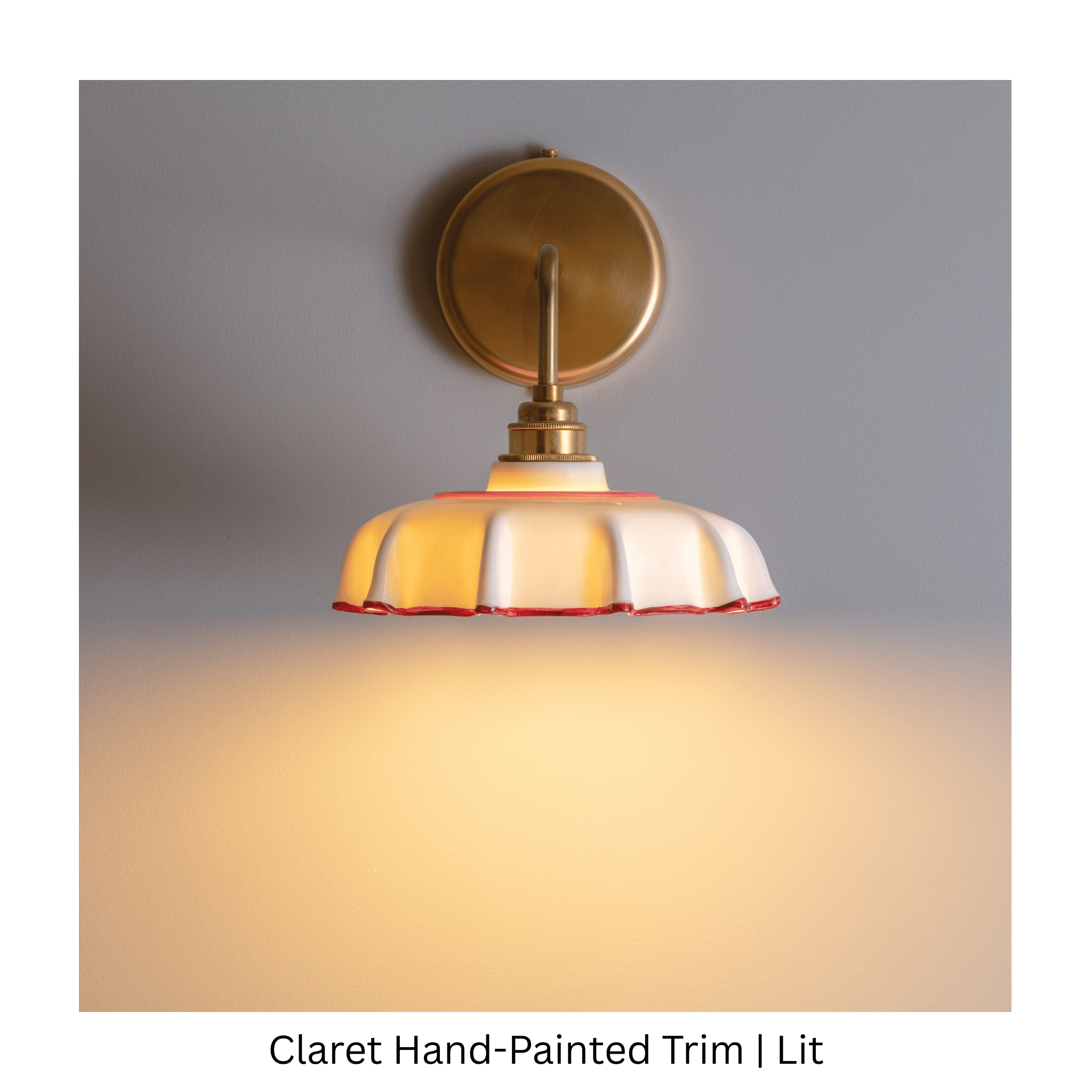 Campbell Hand-painted Trim Wall Light