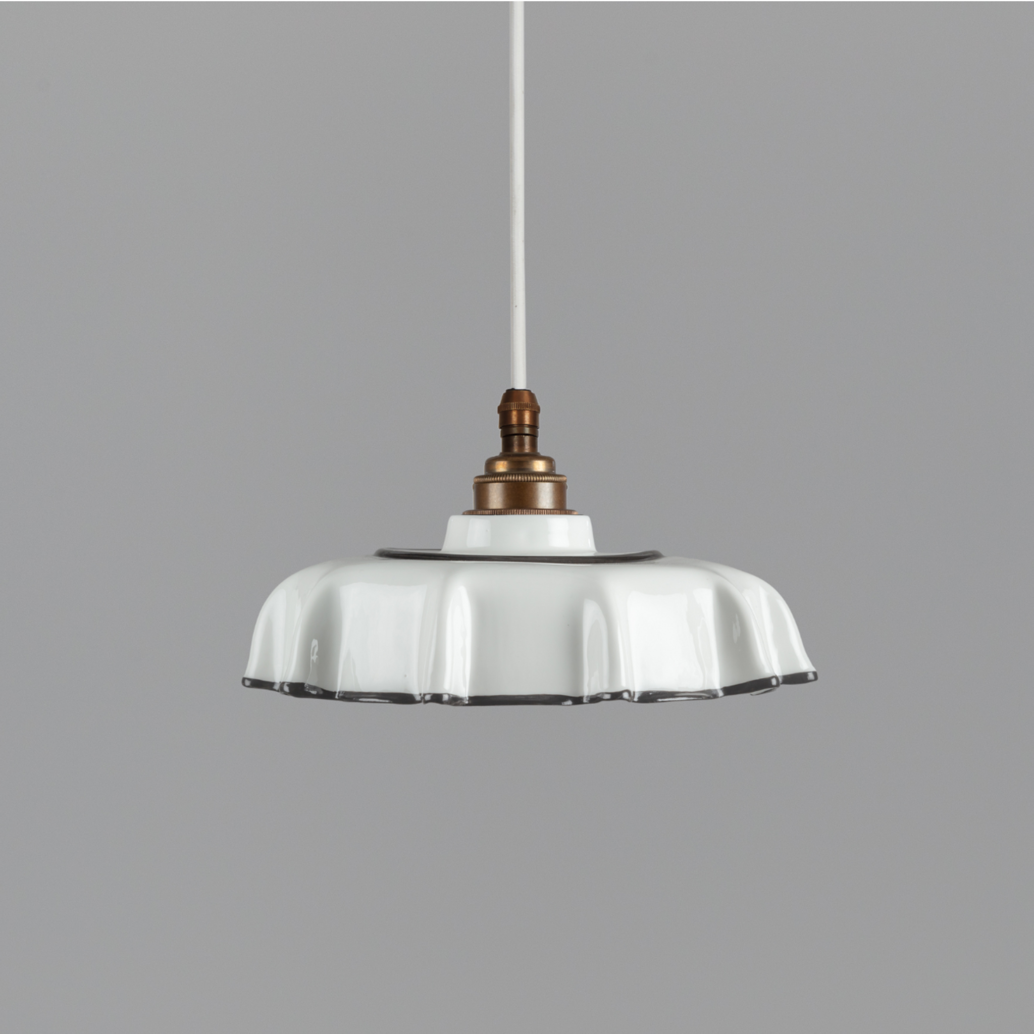 New Campbell Black Hand-painted Trim Pendant