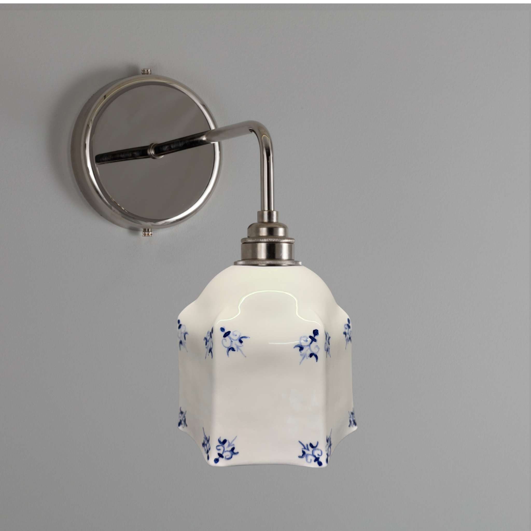 Raglan Delft Hand painted Wall Light
