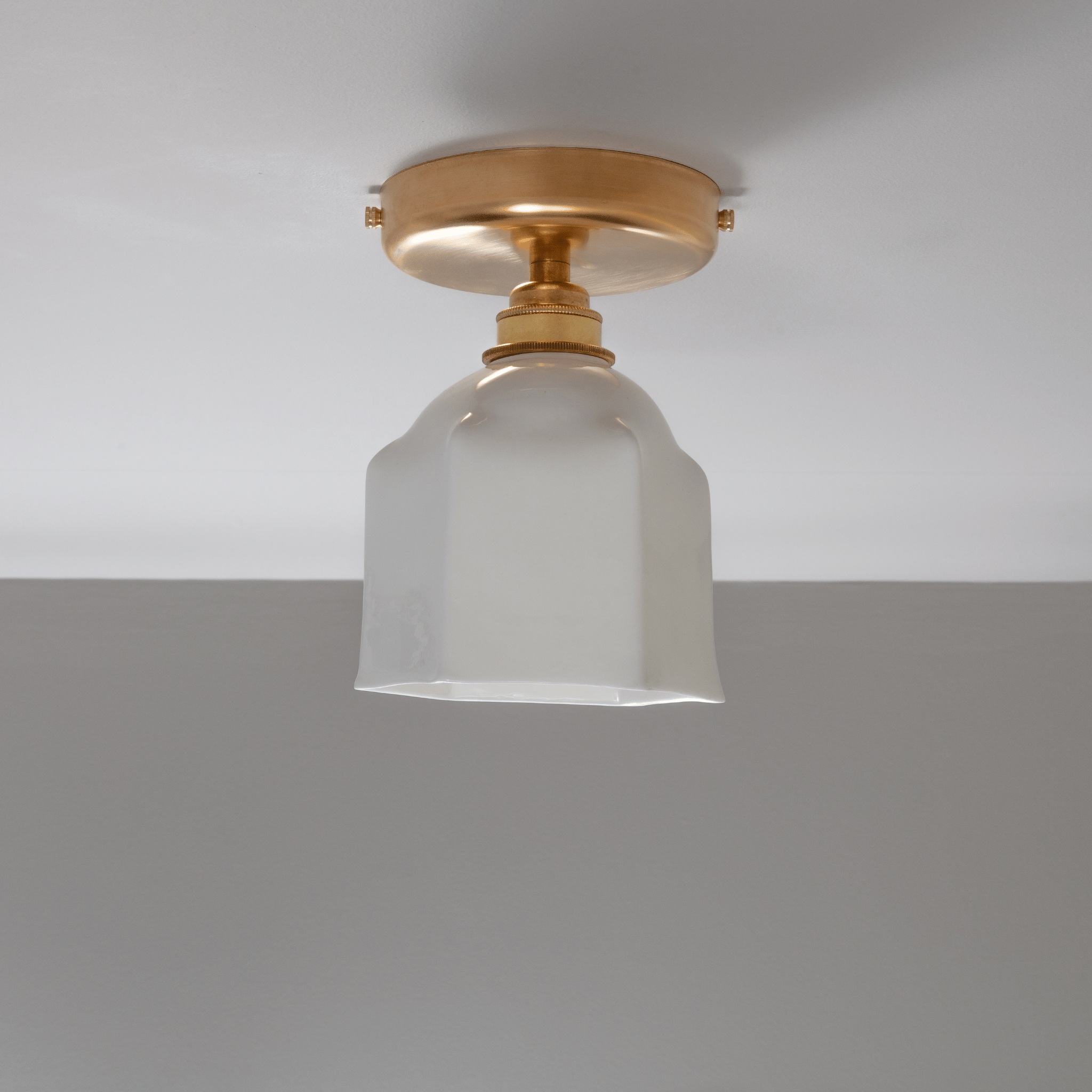 Raglan Flush Mount Fine Bone China Ceiling Light