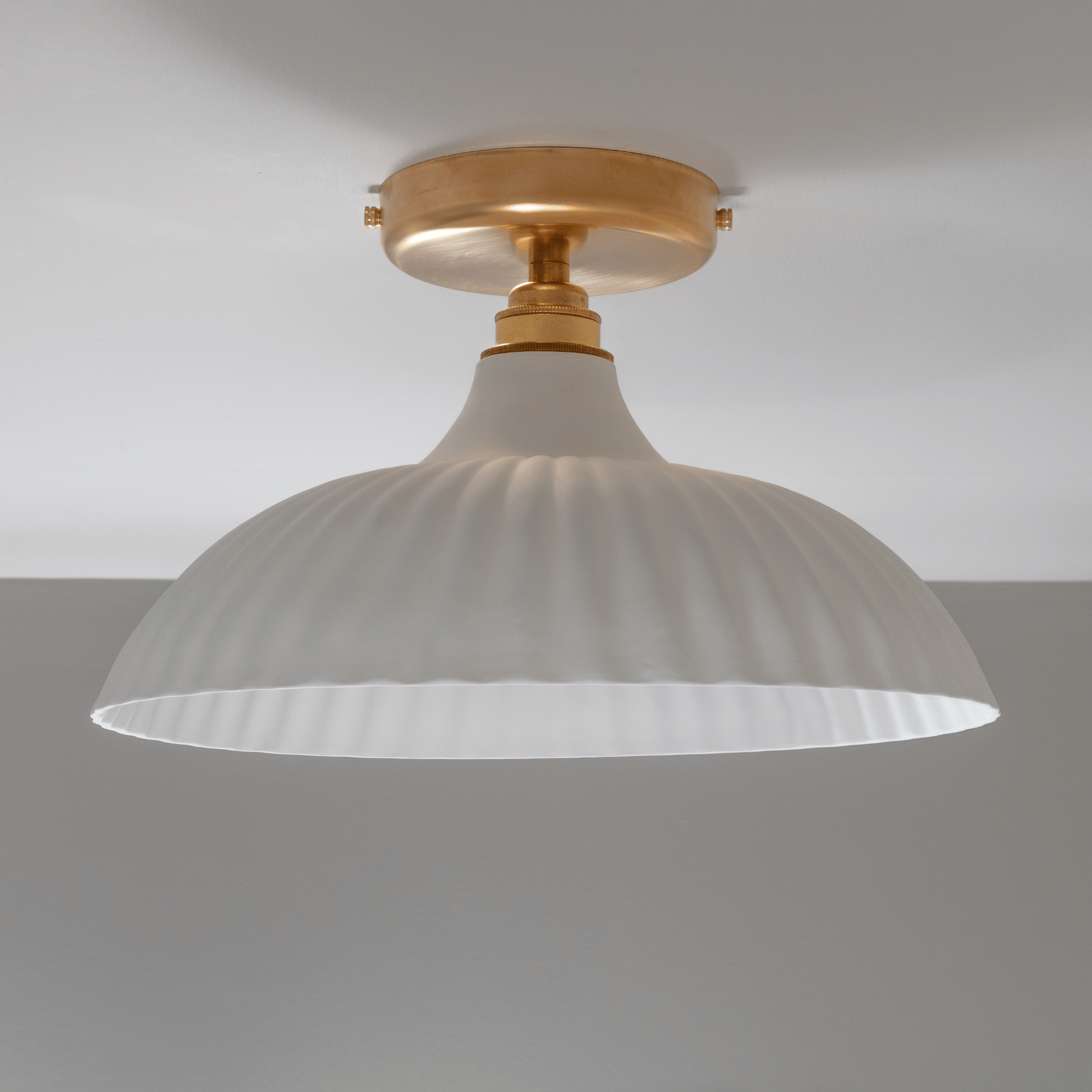 BATHROOM Rialto White Flush Mount Light