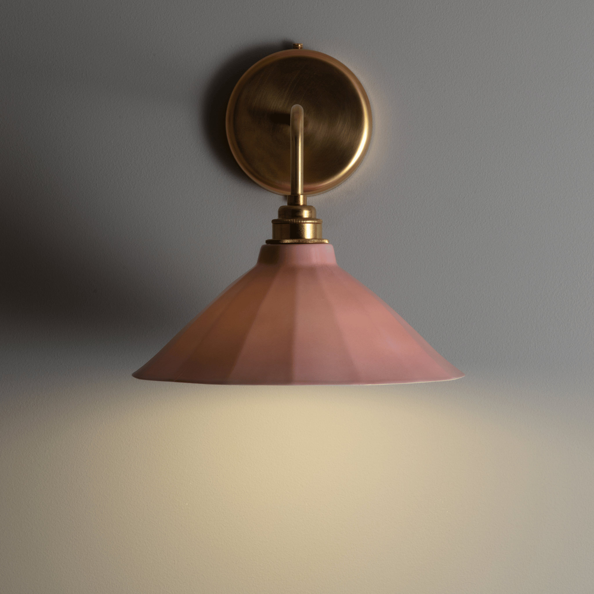 Adelaide Rose Gloss Colour Wall Light