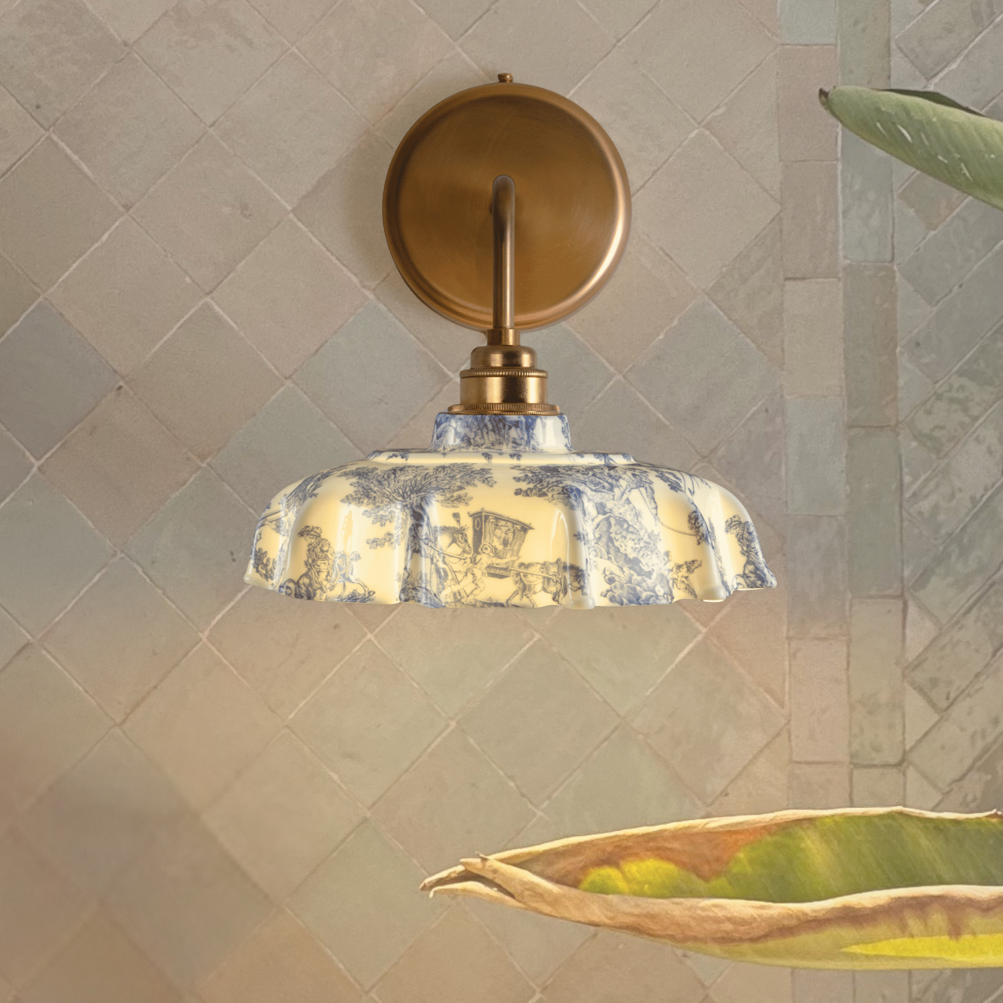 Fine Bone China Bathroom Wall Lights