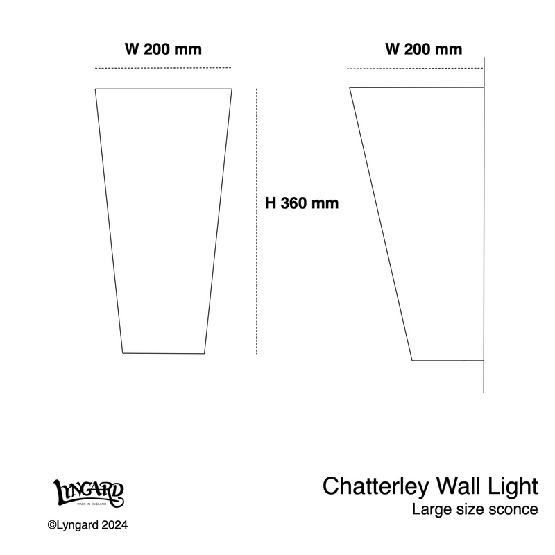 Chatterley White  Flush Mounted Wall Light specifications