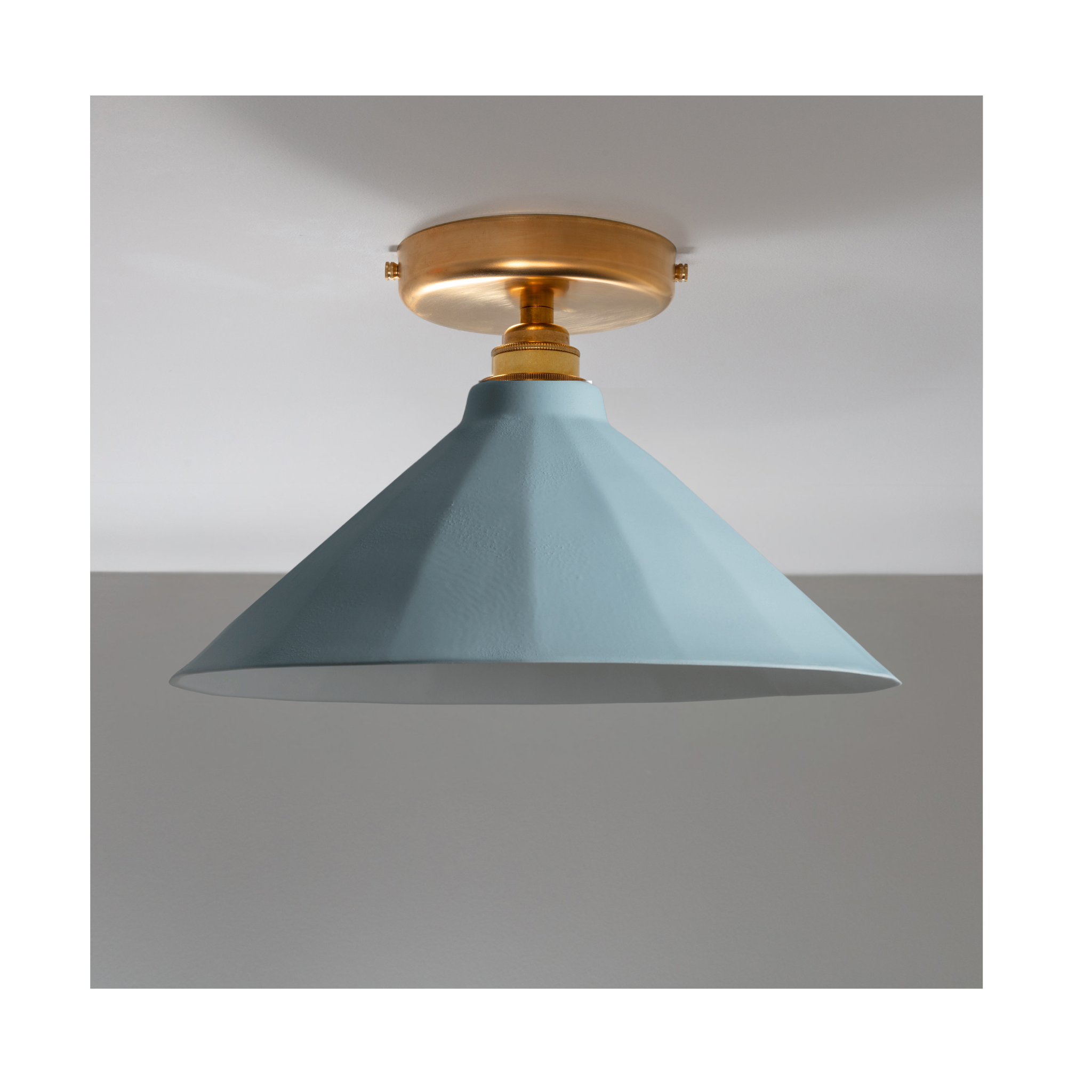 Adelaide Pale Delft Matte Colour Flush Mount Light