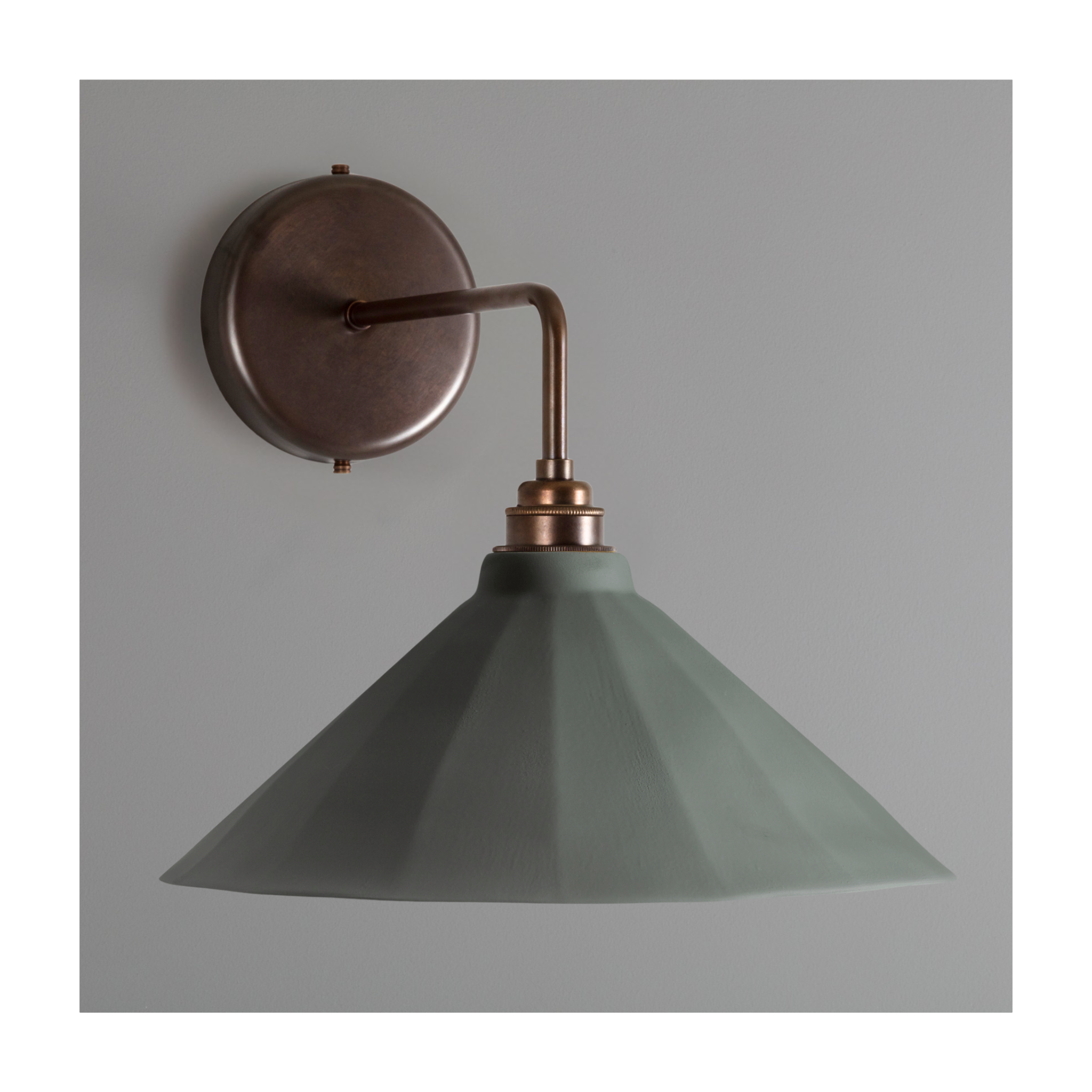 Adelaide Smoked Green Matte Colour Wall Light