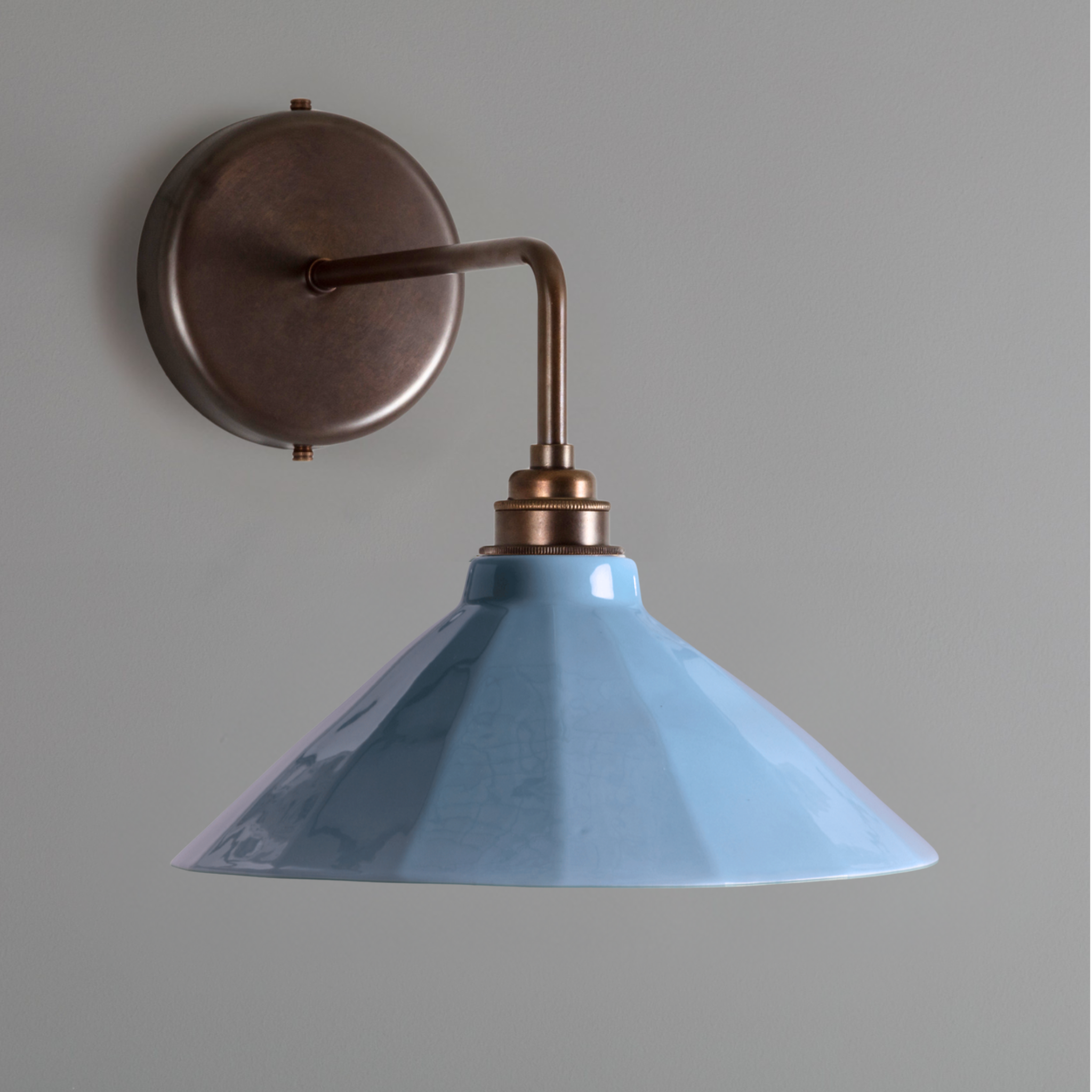 Adelaide Pale Delft Gloss Colour Wall Light