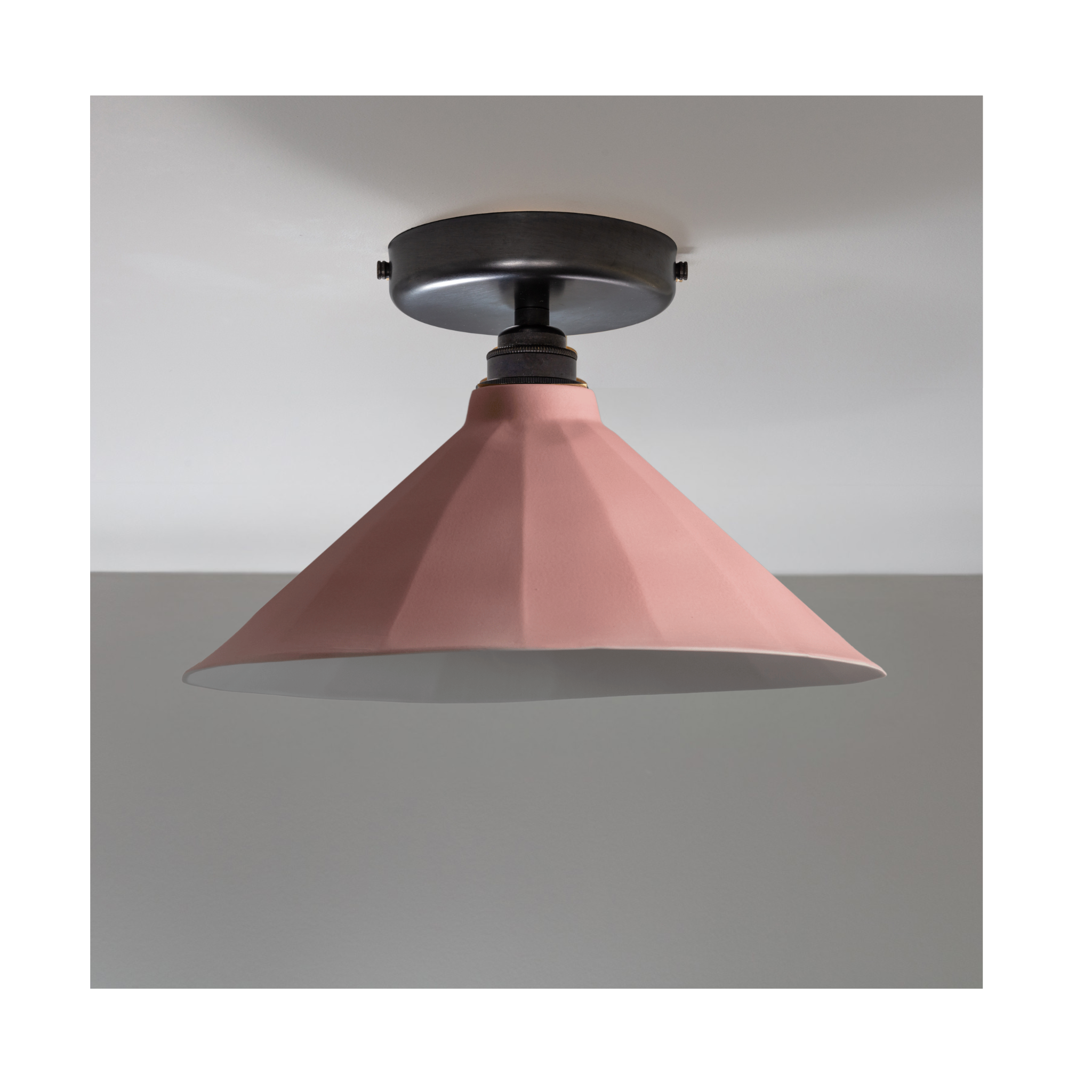 Adelaide Rose Matte Colour Flush Mount Light