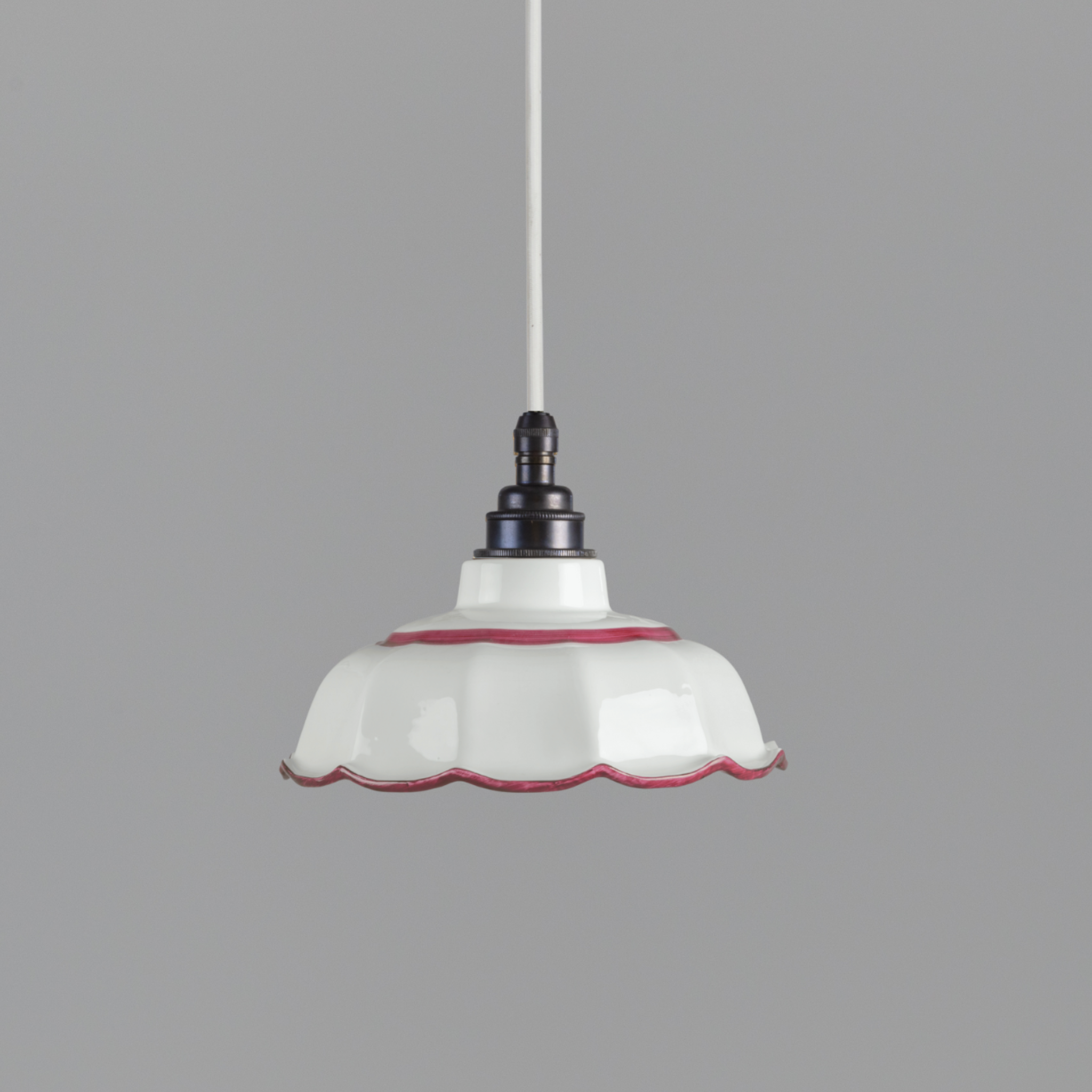 Avalon Claret Hand-painted Trim Pendant