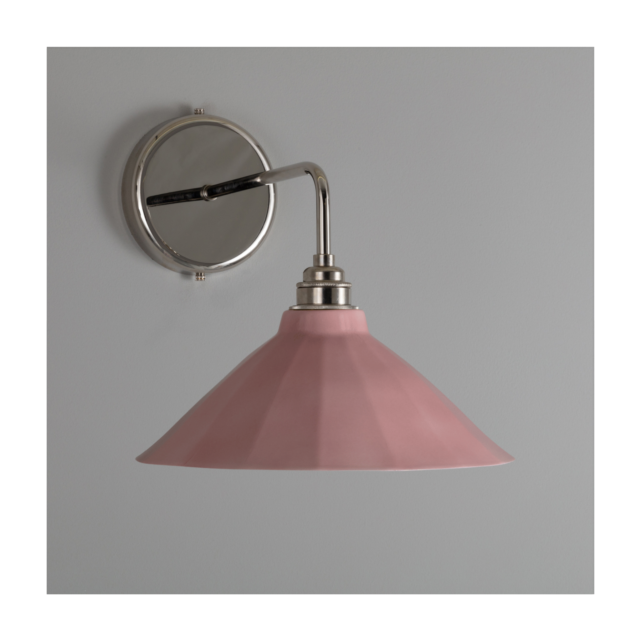 Adelaide Rose Gloss Colour Wall Light
