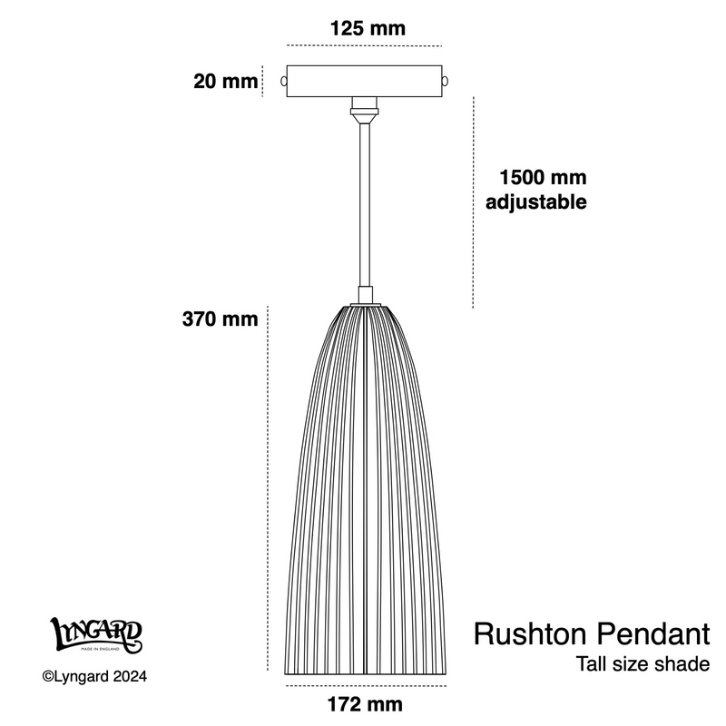 Rushton Pendant specifications