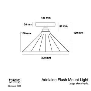 Adelaide Colour Flush Mount Light