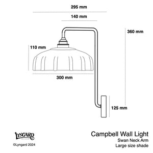 Campbell Plain Swan Neck Wall Light