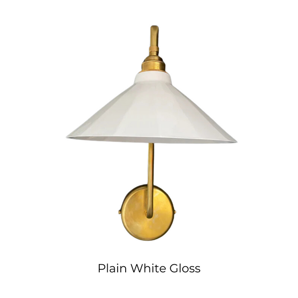 Adelaide White Swan Neck Wall Light Lyngard