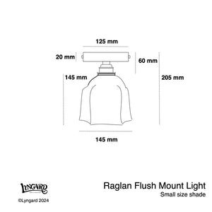 Bathroom : Raglan Flush Mount Light