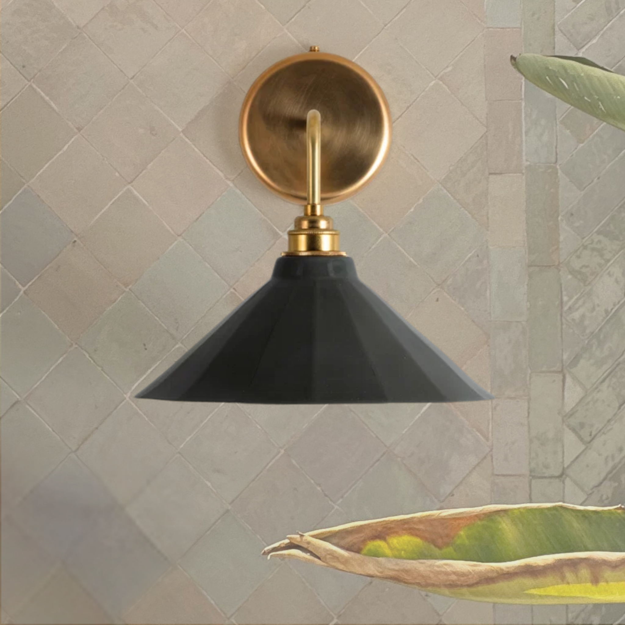 BATHROOM Adelaide Smoked Green Gloss Fine Bone China Ceramic Coloured Wall Light