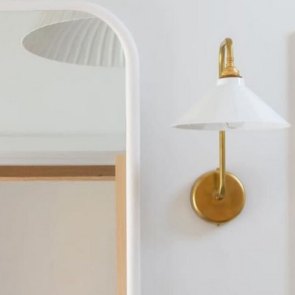 Adelaide White Swan Neck Wall Light Lyngard