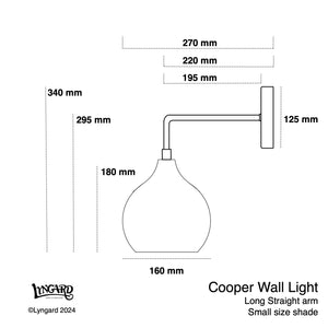 Cooper Small Straight Arm Wall Light