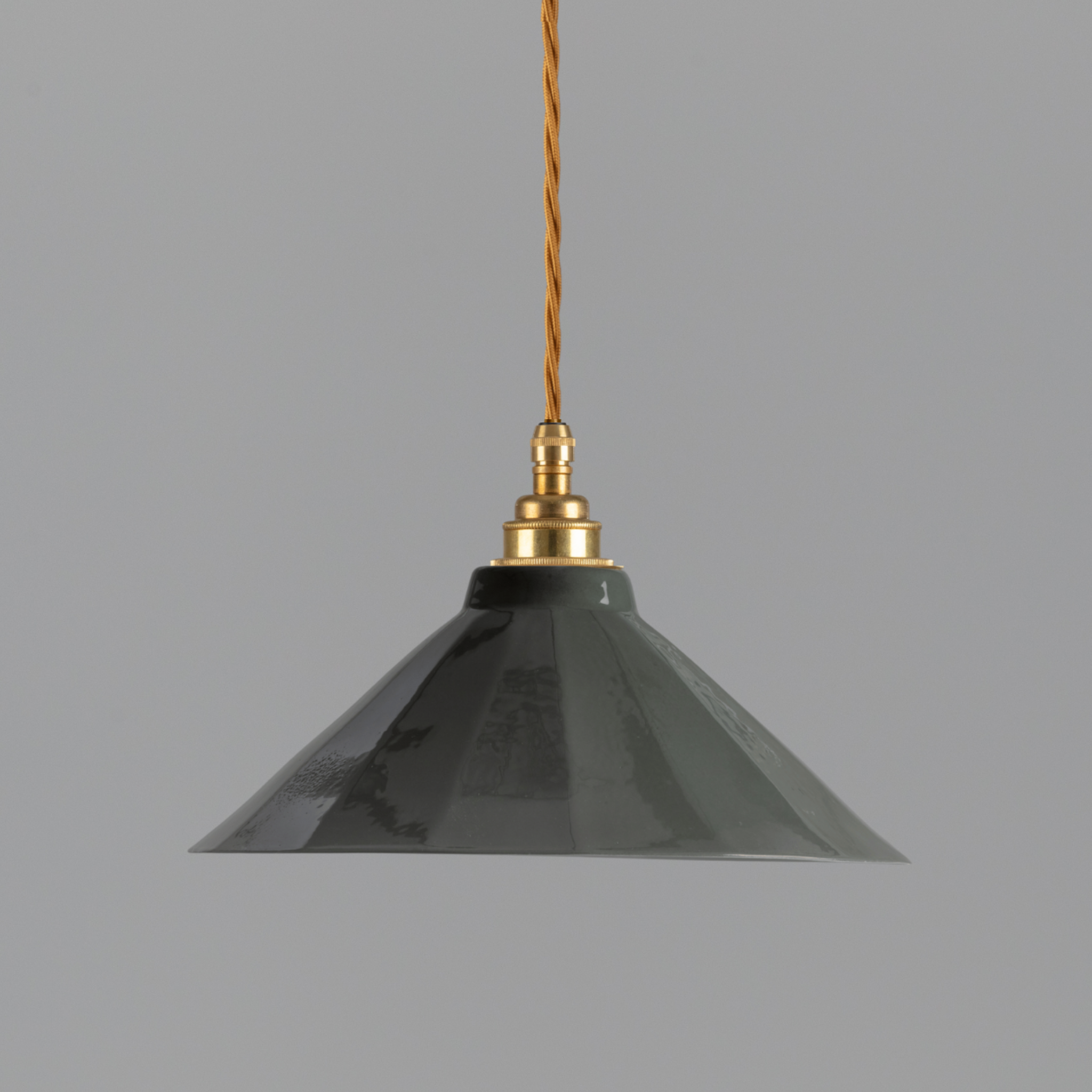 Adelaide Smoked Green Gloss Colour Pendant