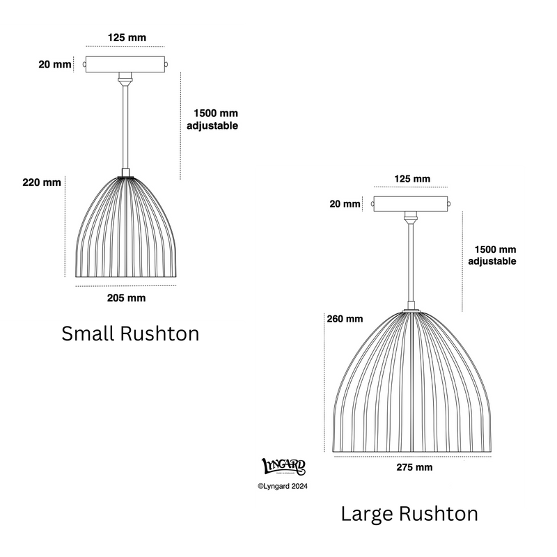 Rushton Pendant specifications