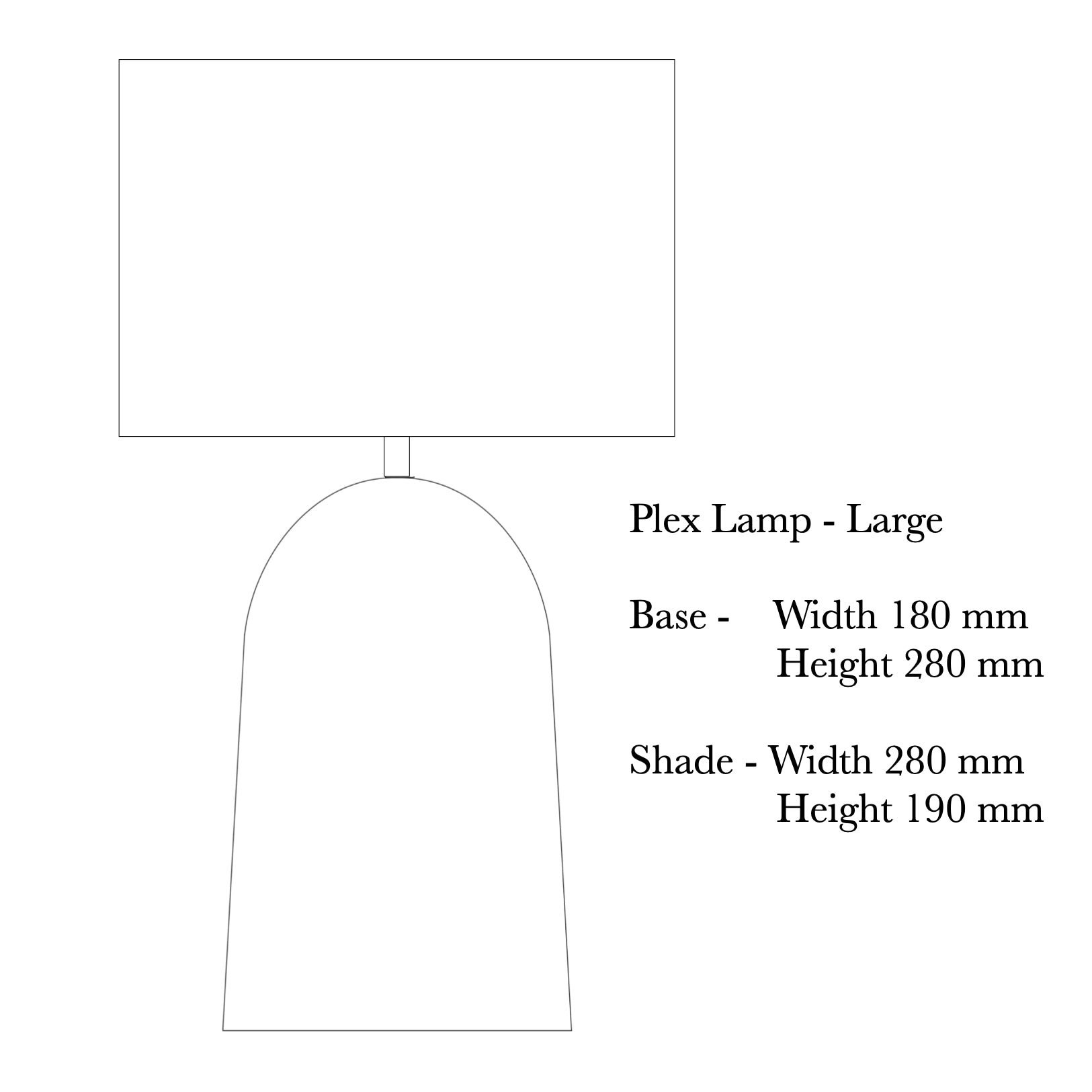 Plex Small Table Lamp